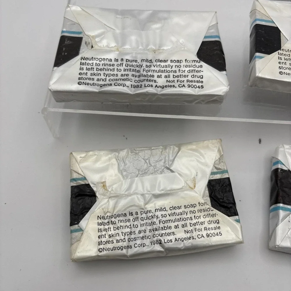 Vtg~Neutrogena~The Unique Transparent Soap~Set of 4~Travel Size (1 oz)